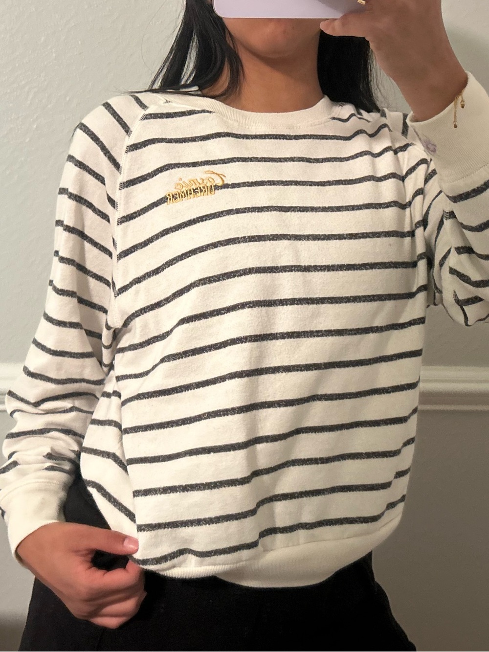 Billabong Striped Crewneck Sweatshirt